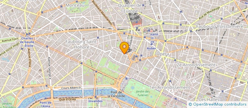 localisation de l'entreprise SYND.COPR. 8 RUE DE SURENE 75008 PARIS R  PARIS