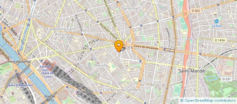 localisation de l'entreprise SYND.COPR. 8 RUE JAUCOURT 75012 PARIS RE  PARIS