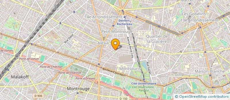 localisation de l'entreprise SYND.COPR. 8 RUE MARIE ROSE     75014 PA  PARIS