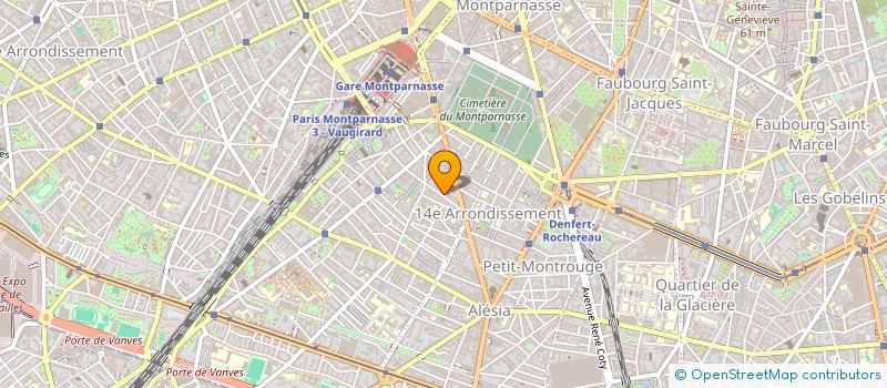 localisation de l'entreprise SYND.COPR. 80 RUE D ALESIA      75014 PA  PARIS