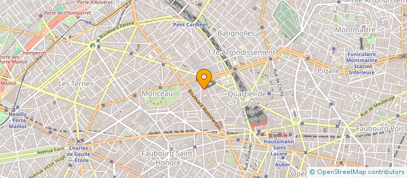 localisation de l'entreprise SYND.COPR. 80 RUE DE MONCEAU    PARIS 8  PARIS