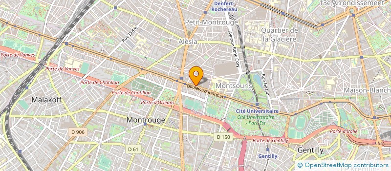 localisation de l'entreprise SYND.COPR. 81 BD BRUNE 75014    PARIS RE  PARIS