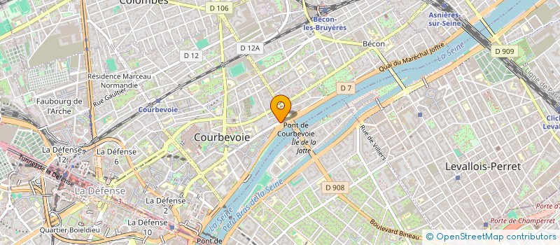 localisation de l'entreprise SYND.COPR. 81 RUE VICTOR HUGO 92400 COURBEV à COURBEVOIE