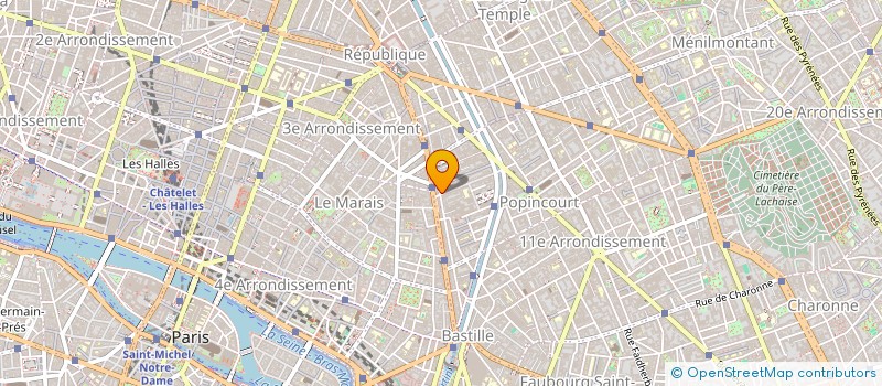 localisation de l'entreprise SYND COPR 82 R AMELOT 75111  PARIS