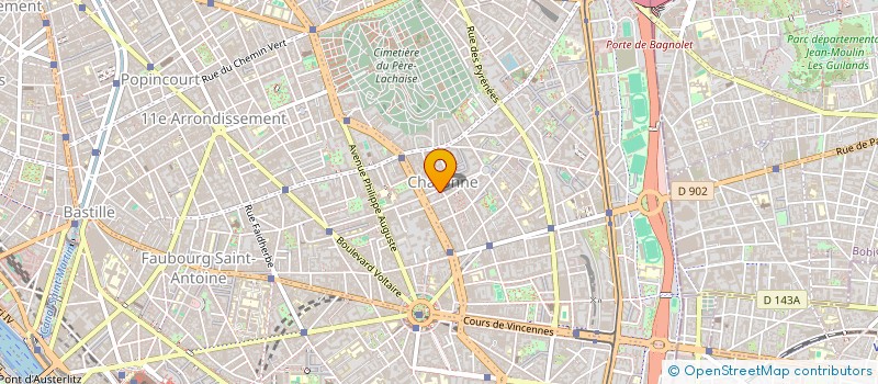 localisation de l'entreprise SYND.COPR. 82 RUE ALEXANDRE     DUMAS 75  PARIS