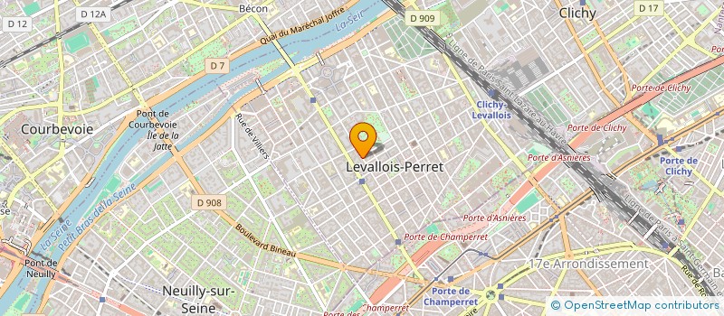 localisation de l'entreprise SYND.COPR. 83 AU 85 RUE CARNOT LEVALLOI à LEVALLOIS-PERRET