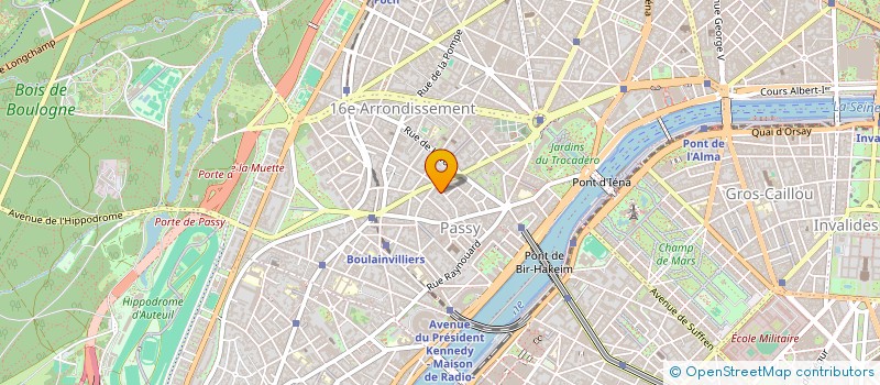 localisation de l'entreprise SYND.COPR. 83 AV PIERRE GRENIER 92 BOULO  PARIS