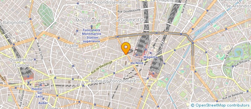 localisation de l'entreprise SYND.COPR. 83 R DE MAUBEUGE 127 BD MAGEN  PARIS