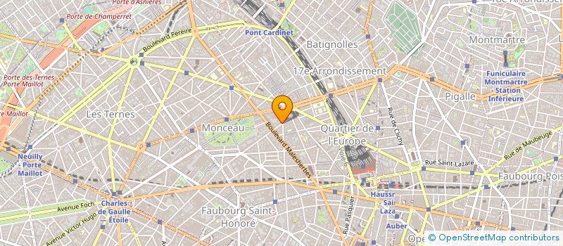 localisation de l'entreprise SYND.COPR. 83 RUE DE MONCEAU    75008 PA  PARIS