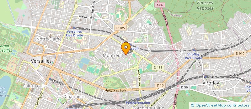 localisation de l'entreprise SYND COPR 83 RUE DE MONTREUIL 78 VERSA à VERSAILLES