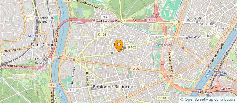 localisation de l'entreprise SYND.COPR. 83 RUE LA FAYETTE 75009 PA à BOULOGNE-BILLANCOURT