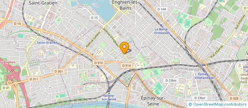 localisation de l'entreprise SYND.COPR. 84 104 110 AV ENGHIEN à EPINAY-SUR-SEINE