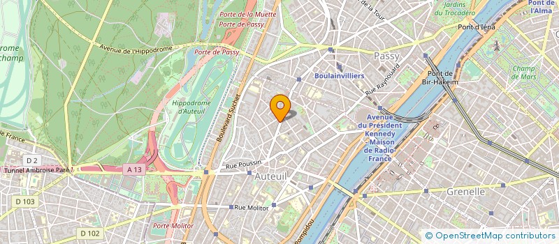 localisation de l'entreprise SYND.COPR. 84 AV MOZART 75016   PARIS RE  PARIS