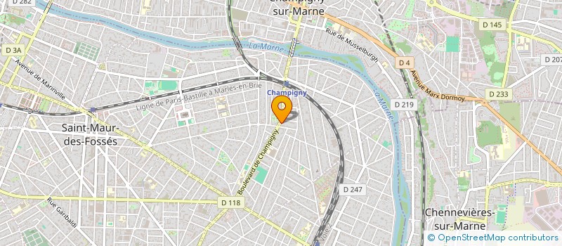 localisation de l'entreprise SYND COPR 84 BD CHAMPIGNY à SAINT-MAUR-DES-FOSSES