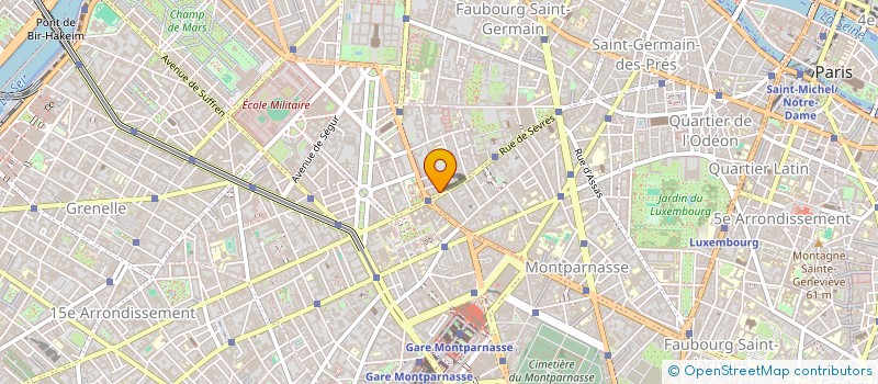 localisation de l'entreprise SYND.COPR. 84 R. DE SEVRES 75007 PARIS R  PARIS