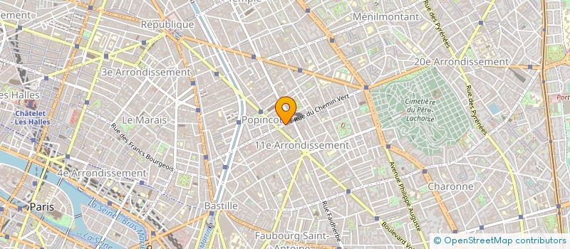 localisation de l'entreprise SYND COPR 84 R ST ANTOINE 75104  PARIS