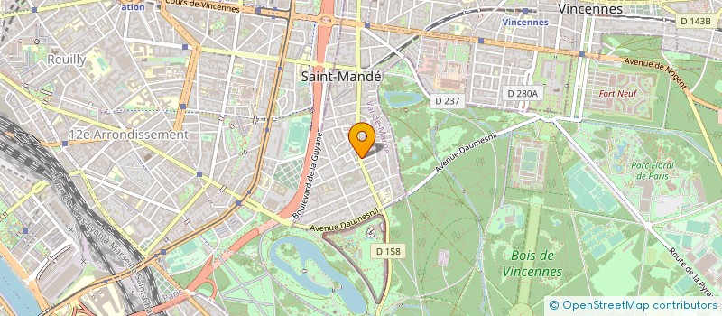 localisation de l'entreprise SYND.COPR. 85-87 RUE DE REUILLY 75012 PA à SAINT-MANDE