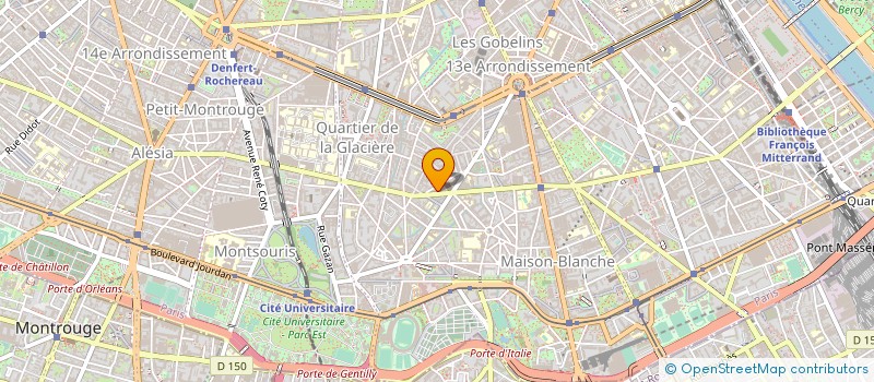 localisation de l'entreprise SYND COPR 85 R DE TOLBIAC 75113  PARIS