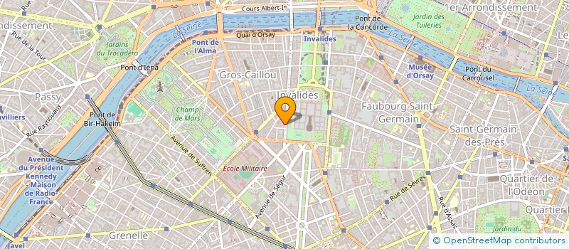 localisation de l'entreprise SYND.COPR. 86 BIS BD DE LA TOUR MAUBOURG  PARIS