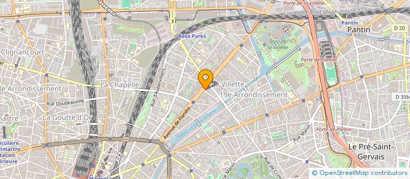 localisation de l'entreprise SYND.COPR. 86 RUE DE FLANDRE    75019 PA  PARIS