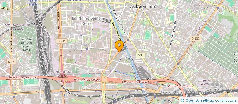 localisation de l'entreprise SYND COPR 88 AV VICTOR HUGO 93300 AUBERVILLIERS  AUBERVILLIERS