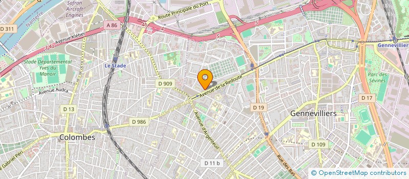 localisation de l'entreprise SYND COPR 9-11-13 AV DE LA REDOUTE  ASNIERES-SUR-SEINE