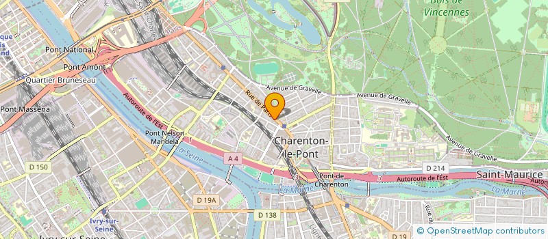 localisation de l'entreprise SYND.COPR. 9 11 AVE DE CEINTURE 94000 CR à CHARENTON-LE-PONT