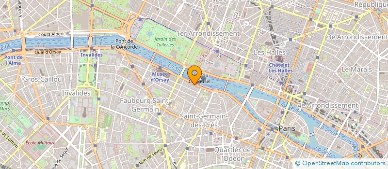 localisation de l'entreprise SYND.COPR. 9 - 11 QUAI VOLTAIRE 75007 PA  PARIS