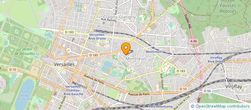 localisation de l'entreprise SYND.COPR. 9 11 RUE DES          CONDAMI à VERSAILLES