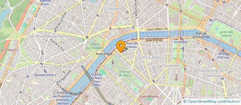 localisation de l'entreprise SYND.COPR. 9 AV DE LA BOURDONNAIS 75007  PARIS