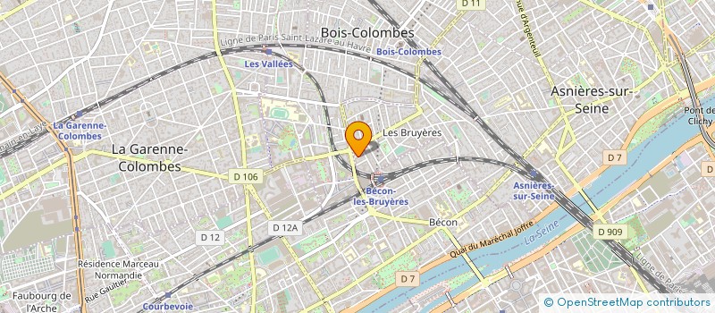 localisation de l'entreprise SYND.COPR. 9 BIS RUE DU GUIDE   92 ASNIE  ASNIERES-SUR-SEINE