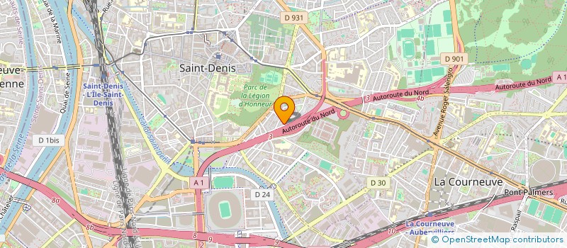 localisation de l'entreprise SYND.COPR. 9 BLD JULES GUESDE   93 SAINT  SAINT-DENIS