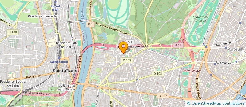 localisation de l'entreprise SYND.COPR. 9 PAS LEGRAND 92 BOULOGNE à BOULOGNE-BILLANCOURT