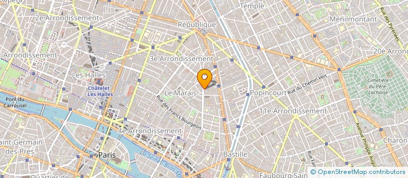 localisation de l'entreprise SYND.COPR. 9 R. JEAN BEAUSIRE   75004 PA  PARIS