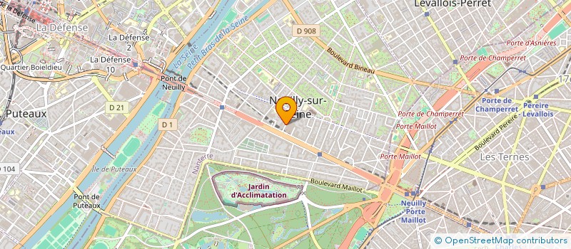 localisation de l'entreprise SYND.COPR. 9 RUE DE L HOTEL DE VILLE 92 à NEUILLY-SUR-SEINE