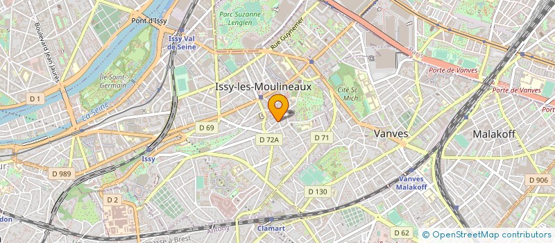 localisation de l'entreprise SYND.COPR. 9 RUE DU CHEVALIER DE LA BARR à ISSY-LES-MOULINEAUX
