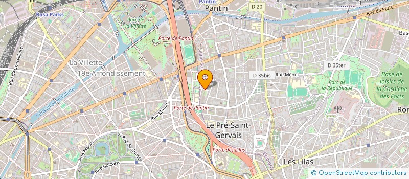 localisation de l'entreprise SYND COPR 9 RUE LAMARTINE 93 LE PRE ST G à LE PRE-SAINT-GERVAIS
