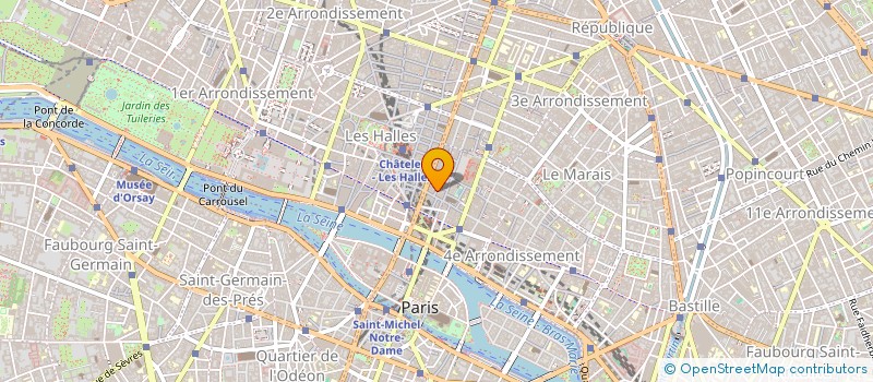 localisation de l'entreprise SYND.COPR. 9 RUE QUINCAMPOIX    75004 PA  PARIS