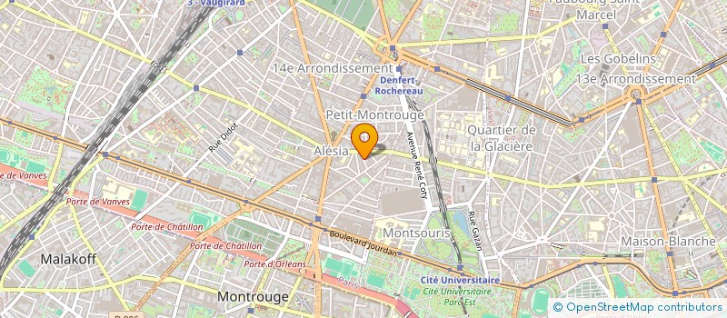 localisation de l'entreprise SYND.COPR. 9 RUE RAYMOND LOSSERAND PARIS  PARIS