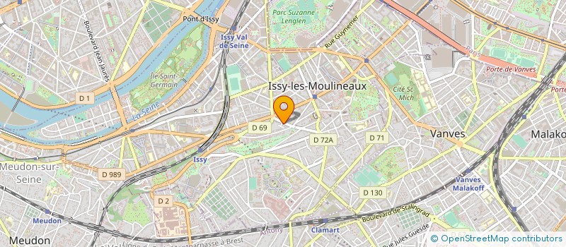 localisation de l'entreprise SYND.COPR. 9 RUE TELLES DE LA POTERIE à ISSY-LES-MOULINEAUX