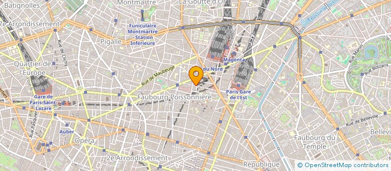 localisation de l'entreprise SYND.COPR. 90 QUAI JEMMAPES     PARIS 10  PARIS