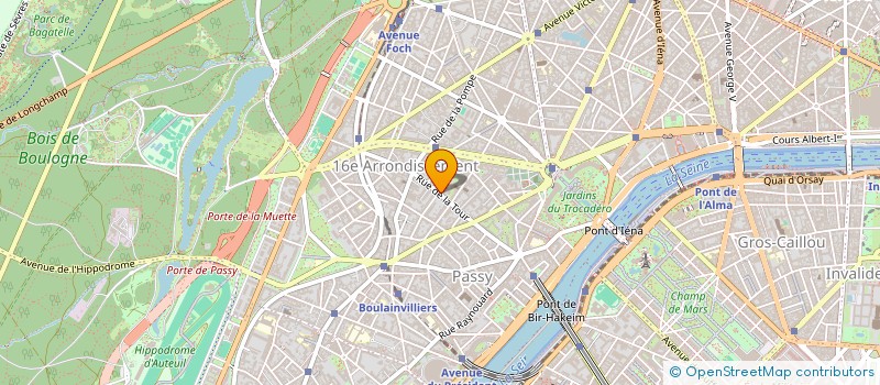 localisation de l'entreprise SYND.COPR. 90 RUE DE LA TOUR    75016 PA  PARIS