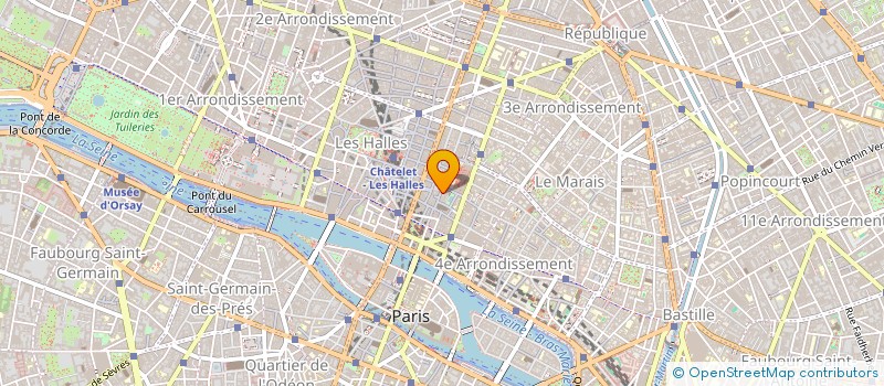 localisation de l'entreprise SYND.COPR. 90 RUE SAINT MARTIN  75004 PA  PARIS