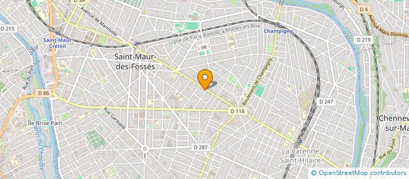 localisation de l'entreprise SYND.COPR. 92 AV FOCH à SAINT-MAUR-DES-FOSSES