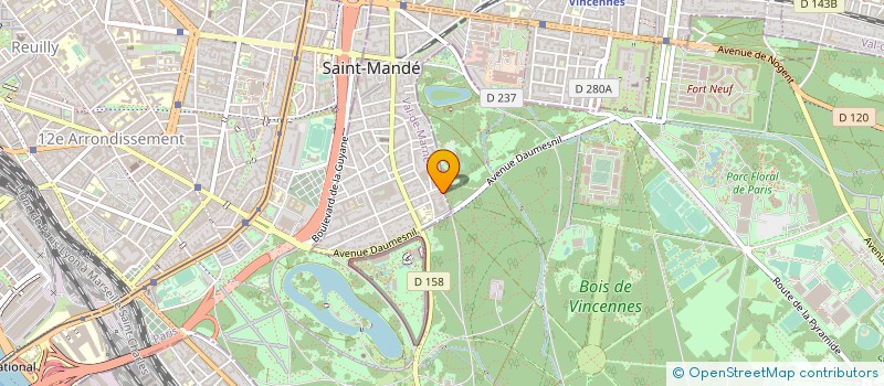 localisation de l'entreprise SYND.COPR.92 CHAUSSEE DE L'ETANG à SAINT-MANDE