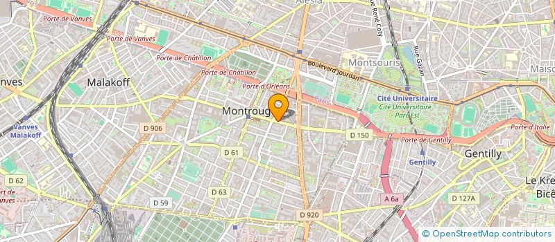 localisation de l'entreprise SYND COPR 92 MAURICE ARNOUX 9  MONTROUGE