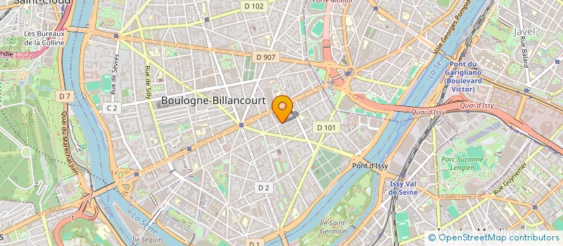 localisation de l'entreprise SYND COPR 93 R MARCEL DASSAULT 92100 BOULOGNE à BOULOGNE-BILLANCOURT