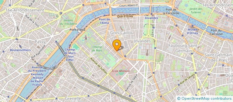 localisation de l'entreprise SYND.COPR. 95 AV DE BOURDONNAIS 75007 PA  PARIS