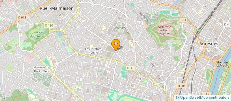 localisation de l'entreprise SYND.COPR. 95 AV DU PDT POMPIDOU 92 RUEI à RUEIL MALMAISON