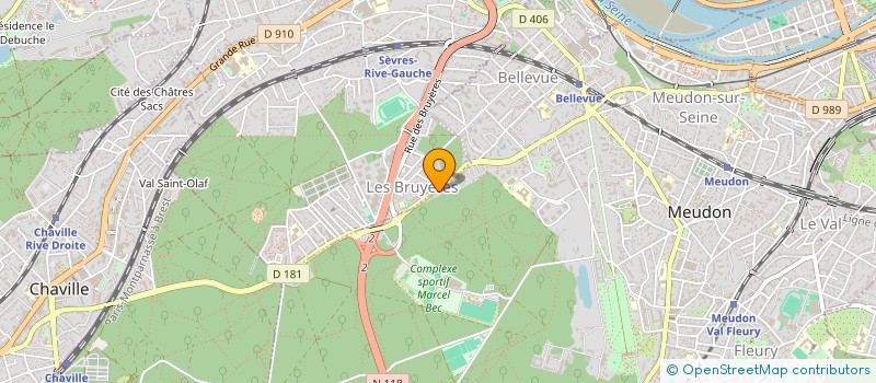 localisation de l'entreprise SYND.COPR. 95 RTE DES GARDES à MEUDON